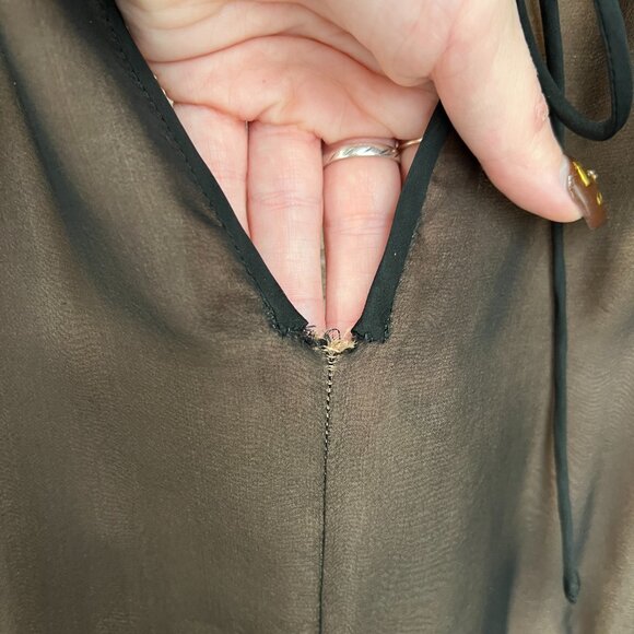 $2530 VALENTINO Spring 2011 Black Silk Sheer Lace Short Dress size 6 AS IS - Picture 10 of 15